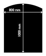 80x100 Radius Front