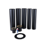 ECC 5,1 meter stålpipe Sort sømløs design