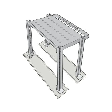 M25-1 Feieplattform Stålpipe - for rund over tak H:inntil 65cm